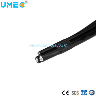0.6/1kv LV Aluminiumleiter PE XLPE Isolierung Elektrische verdrehte Oberflächendienstabgabe ABC Schwarzes Kabel