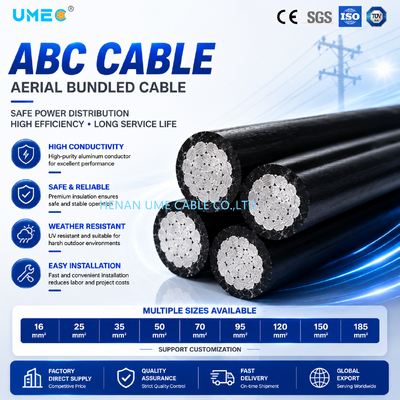 0.6/1kV Oberleitungs-Aufbündelungskabel ABC-Kabel für die Stromverteilung