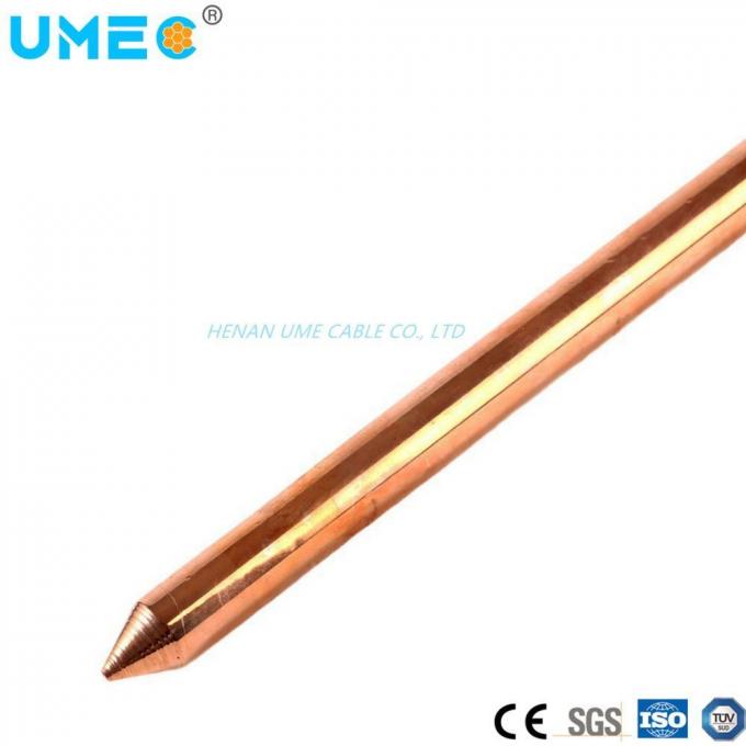 ISO 9001 High Layer Copperweld Rod- Spec 5/8′′ 3/4′′ X1.8m 2.4m for Lighting Protection System